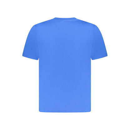 Blue Cotton Men T-Shirt