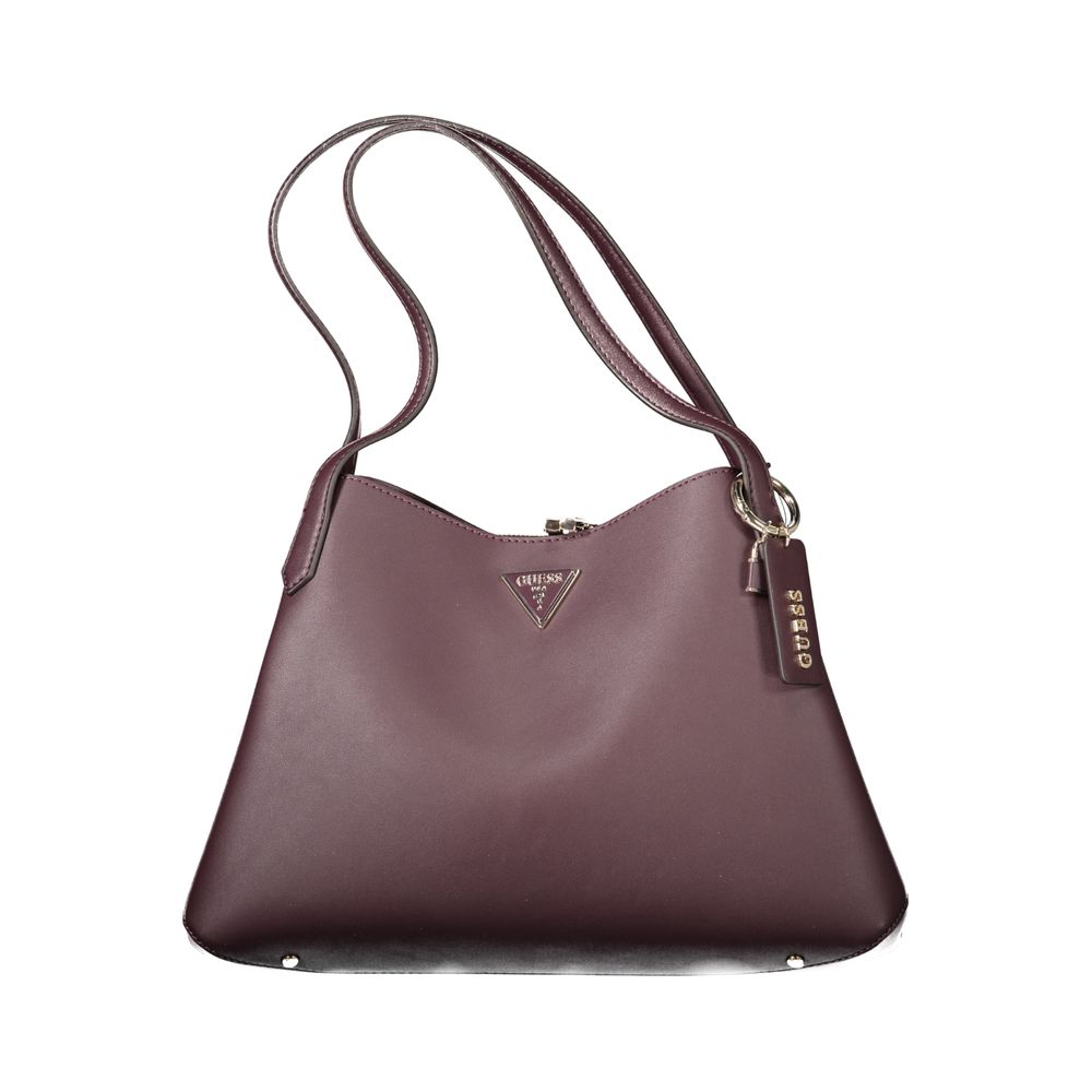 Purple Polyethylene Women Handbag