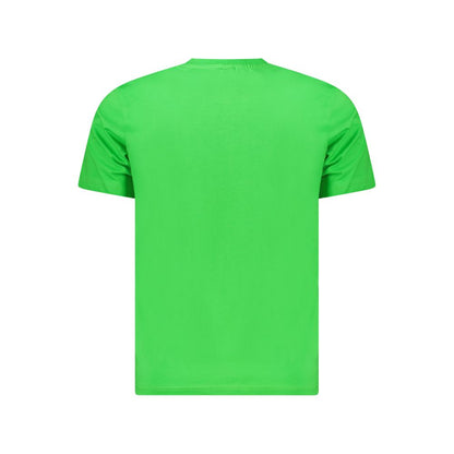 Green Cotton Men T-Shirt