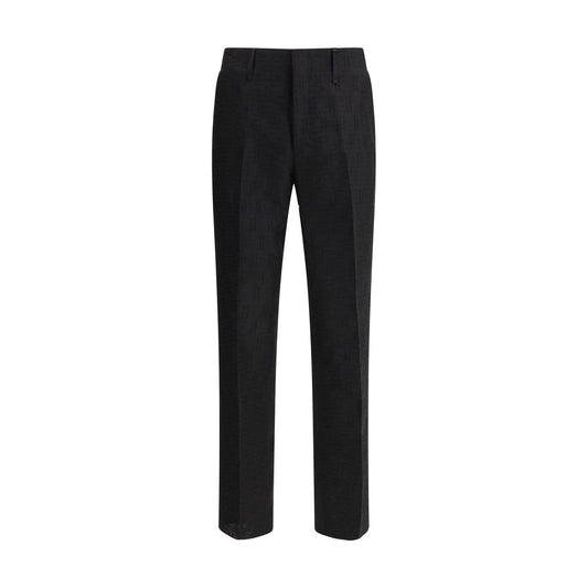 FF pattern linen Pants