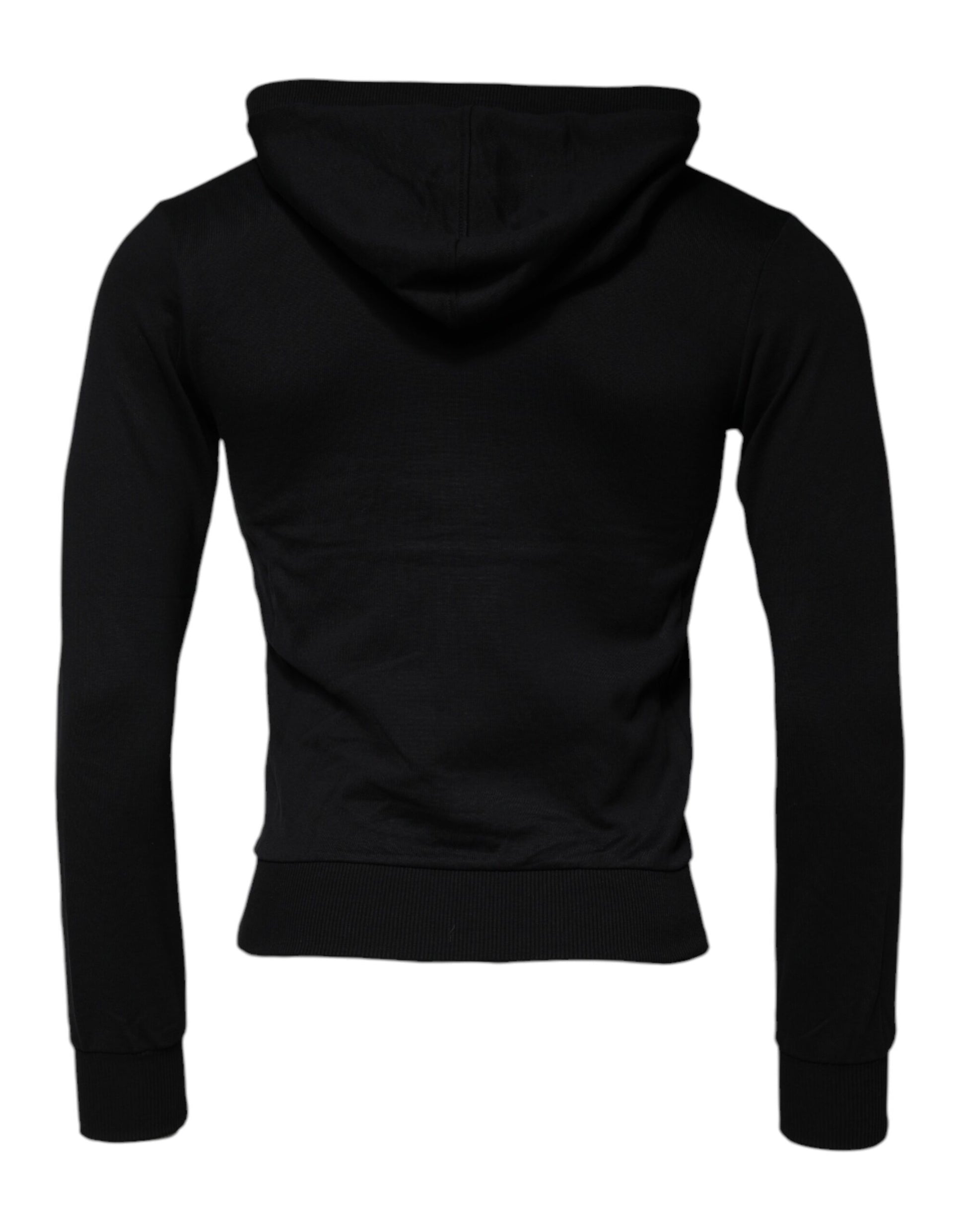 Black Logo Full Zip Hooded Sweatshirt Sweater