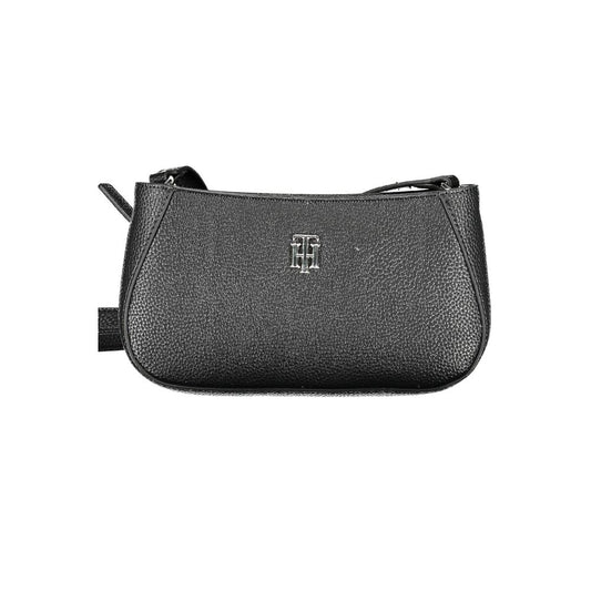 Black Polyethylene Women Handbag