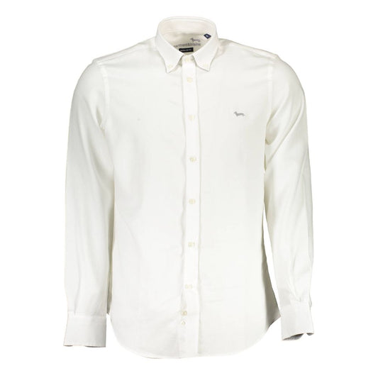 White Cotton Men Shirt