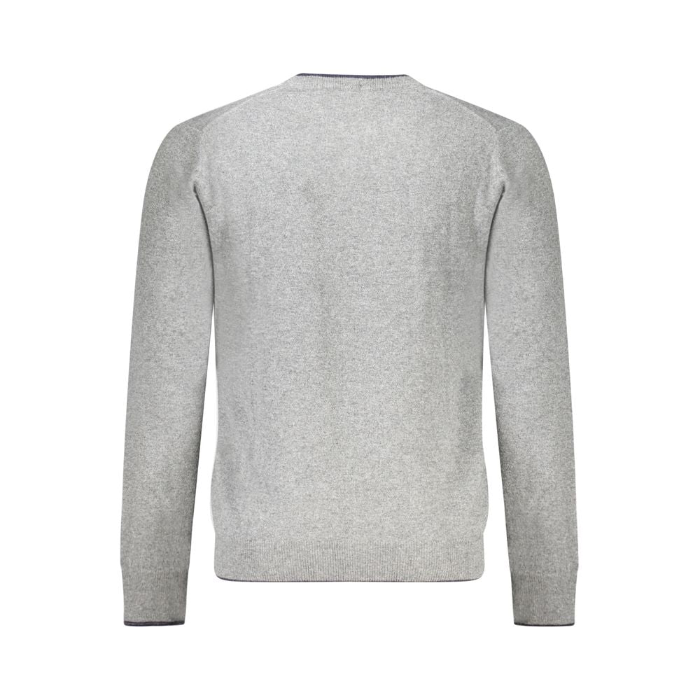 Gray Wool Men Sweater