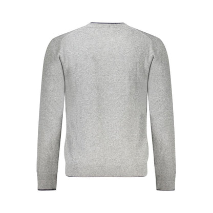 Gray Wool Men Sweater