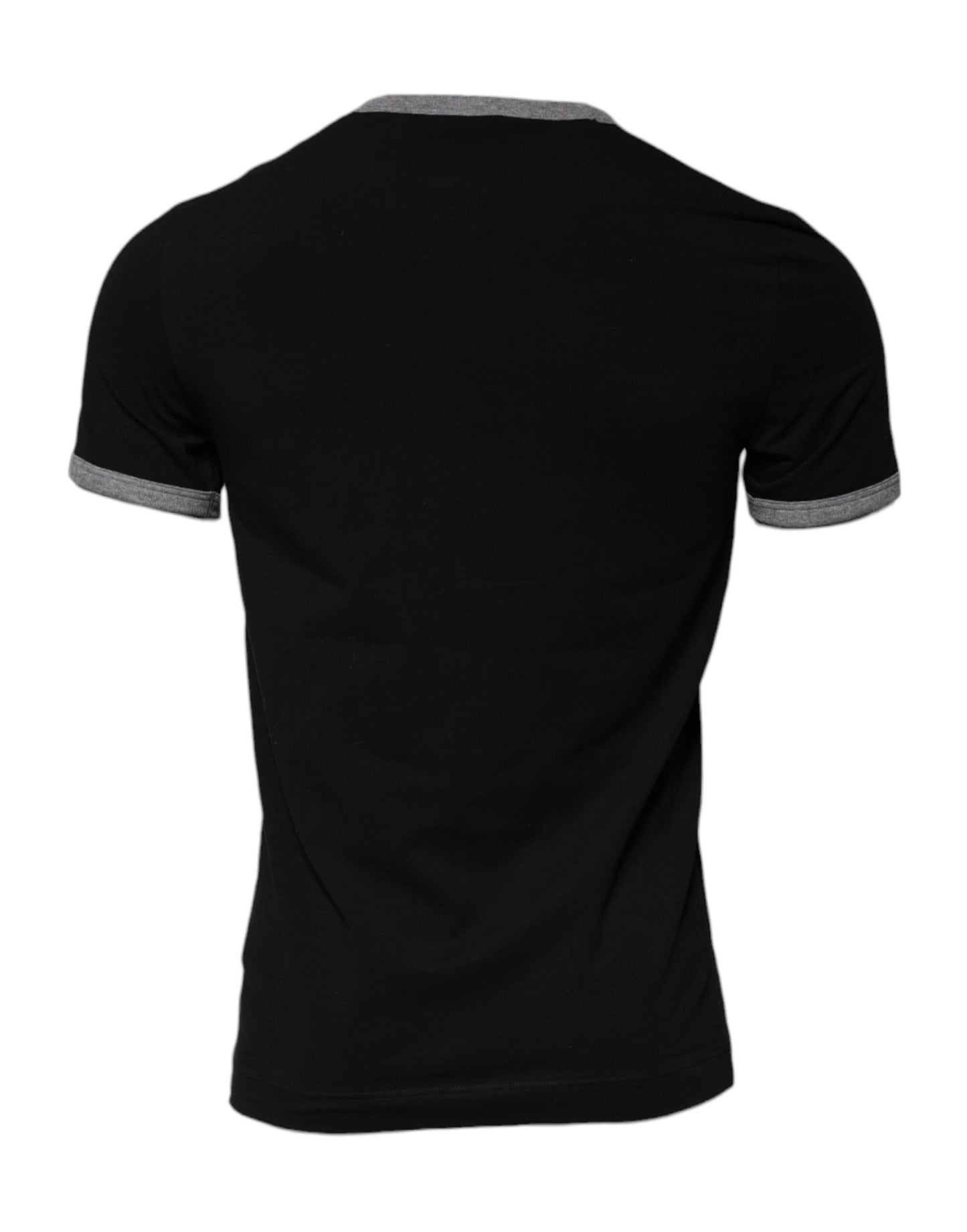 Black Cotton DG Sport Crew Neck T-shirt