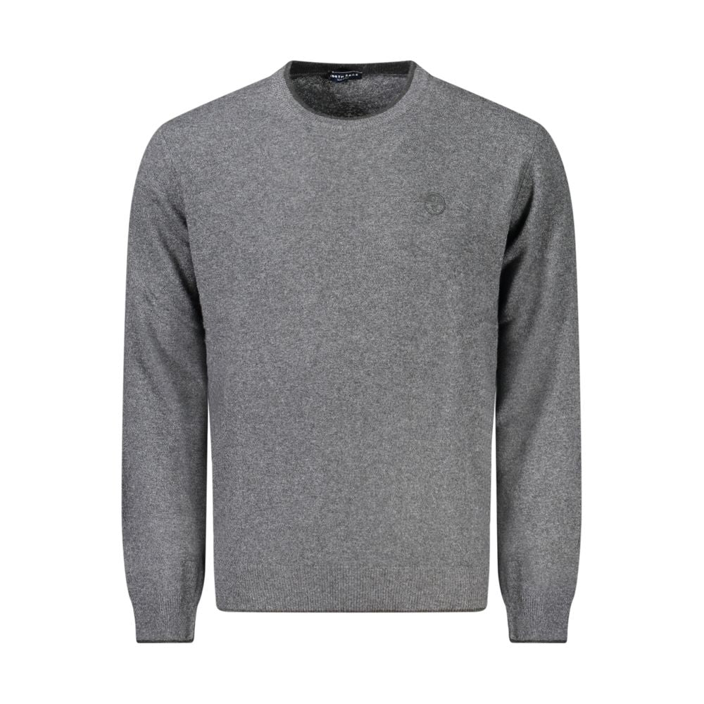 Gray Wool Mens Sweater