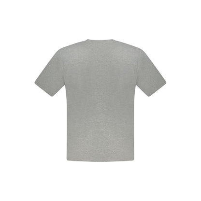 Gray Cotton Men T-Shirt