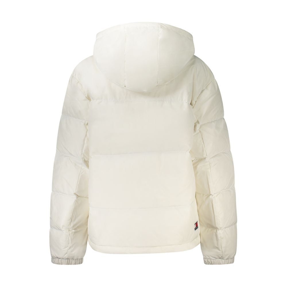 White Polyester Women Jacket