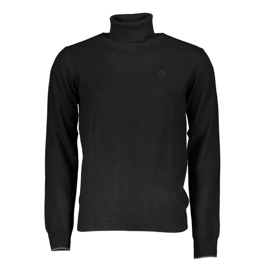 Black Polyamide Men Sweater