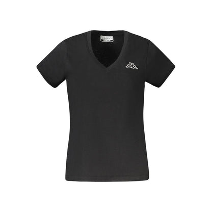 Black Cotton Women T-Shirt