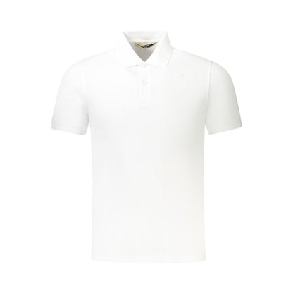 White Cotton Men Polo Shirt