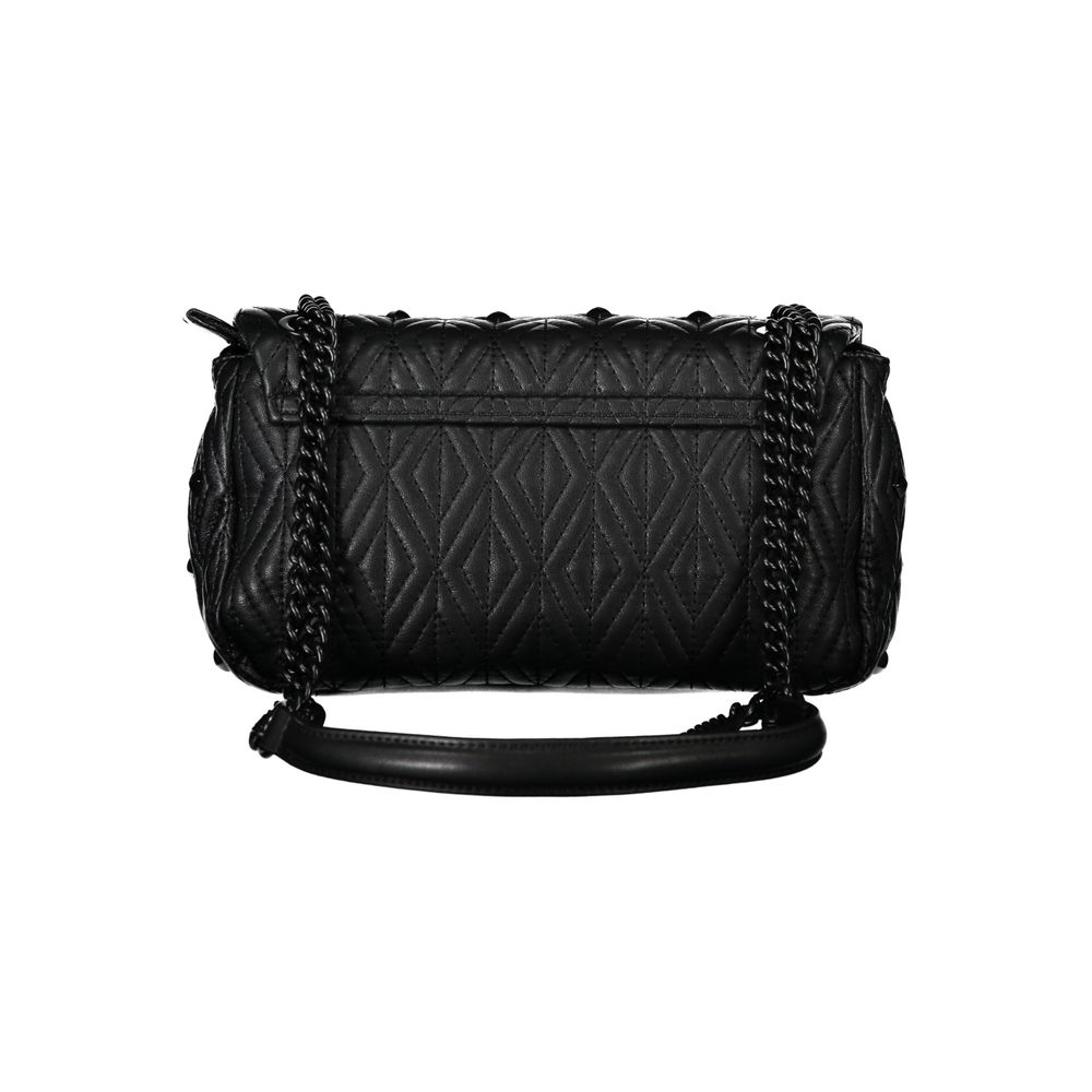 Black Polyethylene Women Handbag