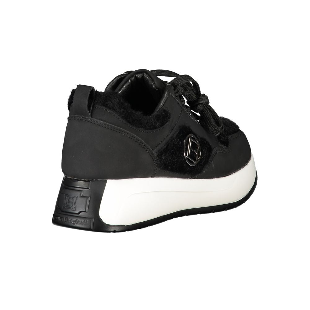 Black Polyethylene Women Sneaker