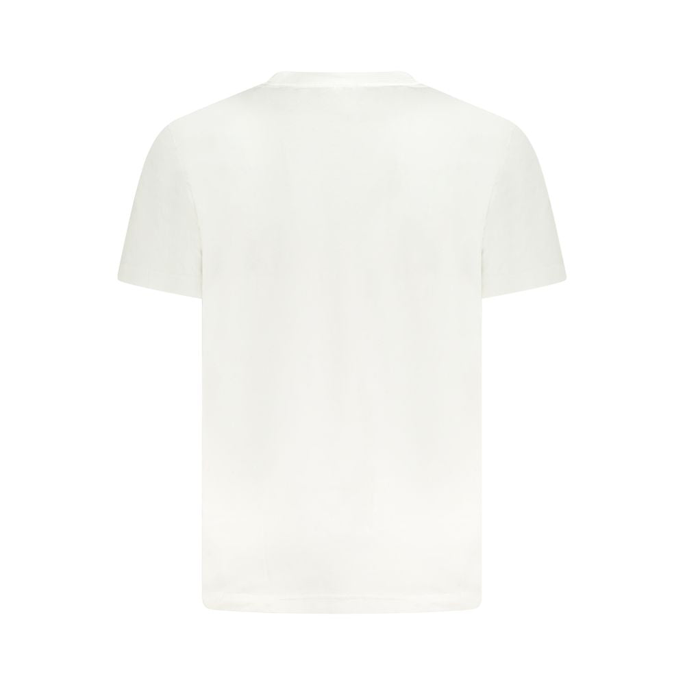 White Cotton Men T-Shirt