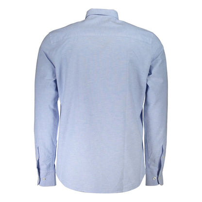 Light Blue Cotton Men Shirt