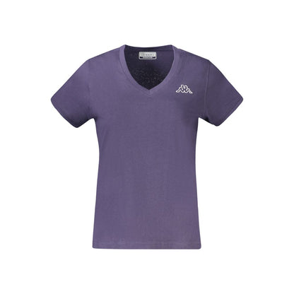 Blue Cotton Women T-Shirt