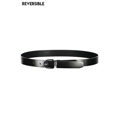 Black Polyester Women Belt