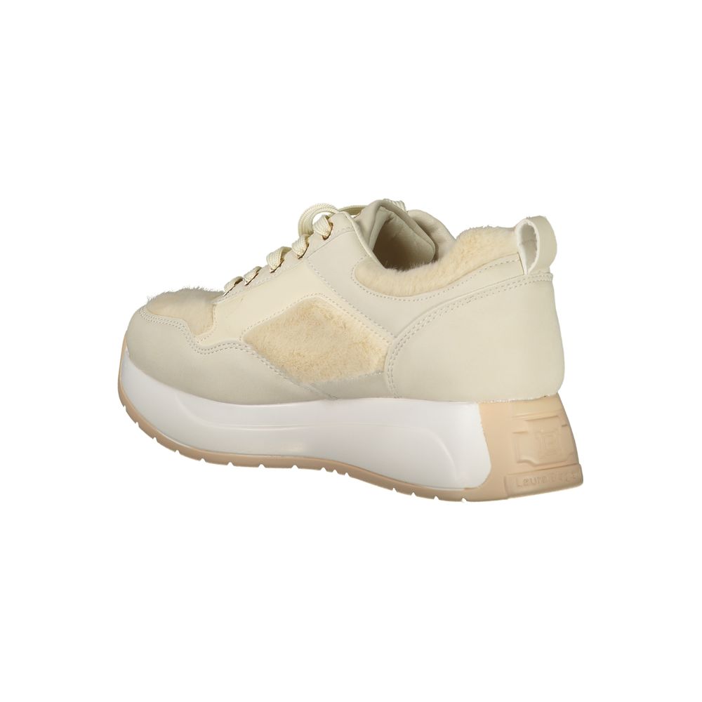 Beige Polyethylene Women Sneaker