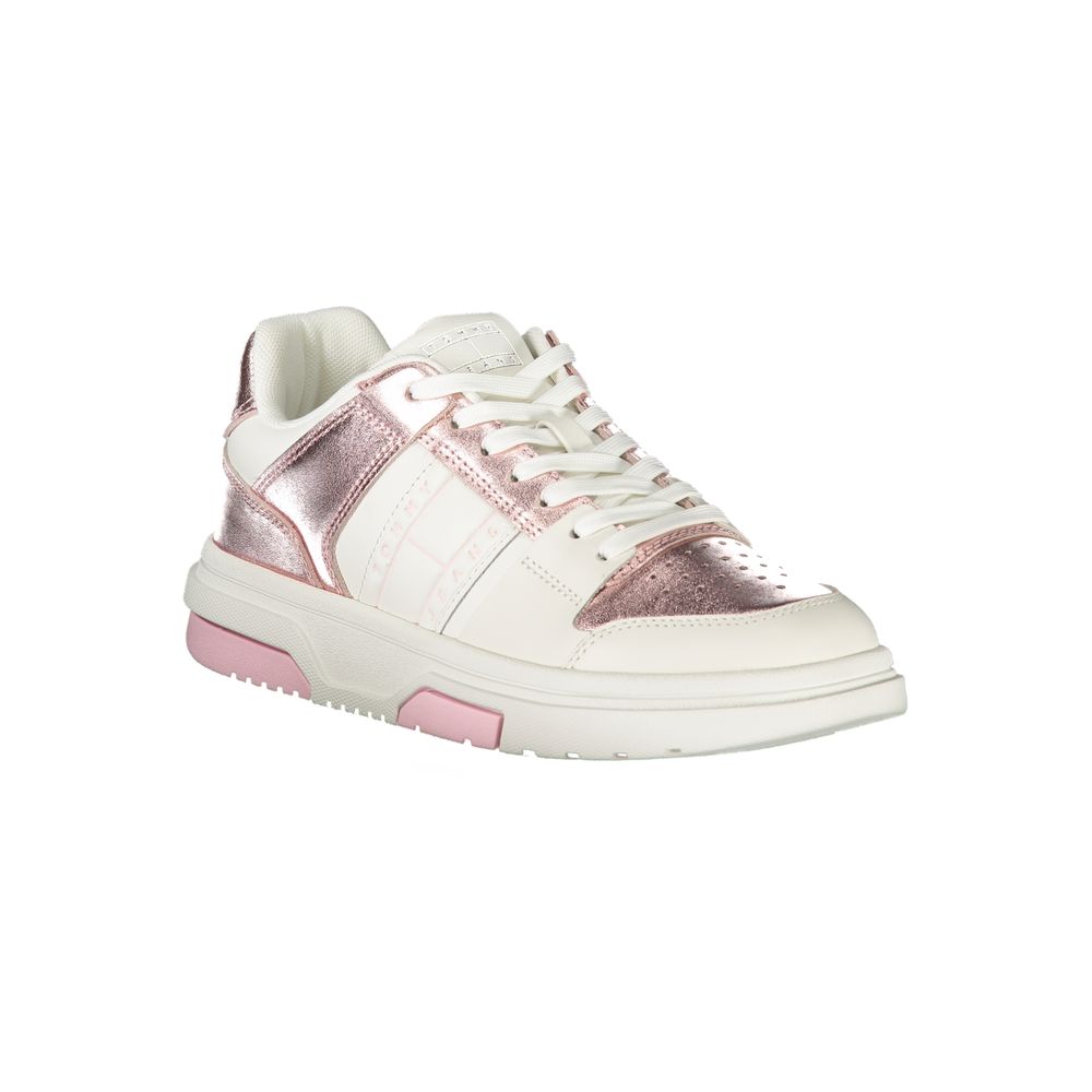 White Polyethylene Women Sneaker