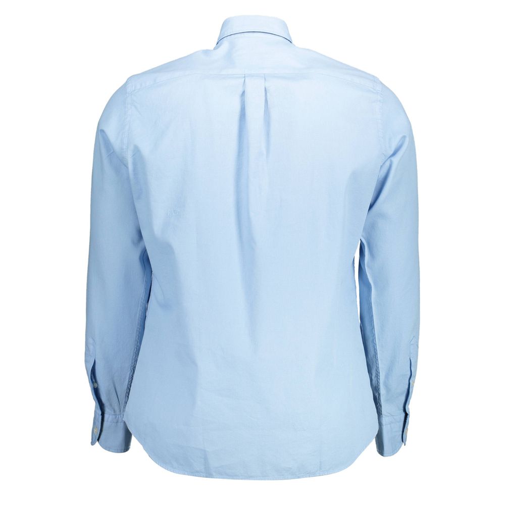 Light Blue Cotton Men Shirt