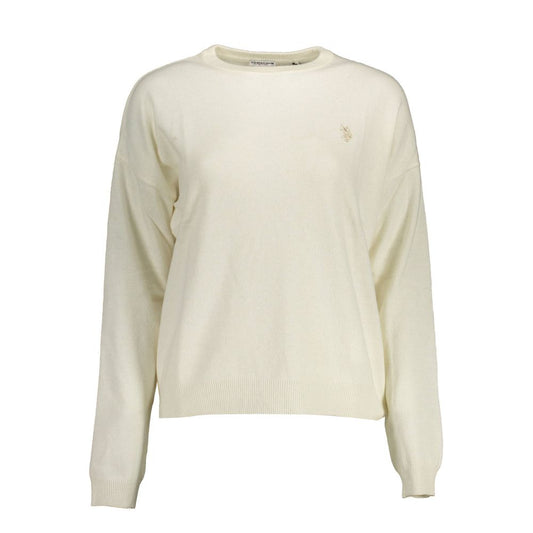 White Wool Women Sweater