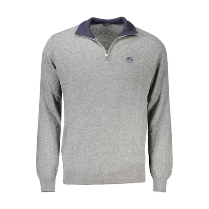 Gray Wool Men Sweater