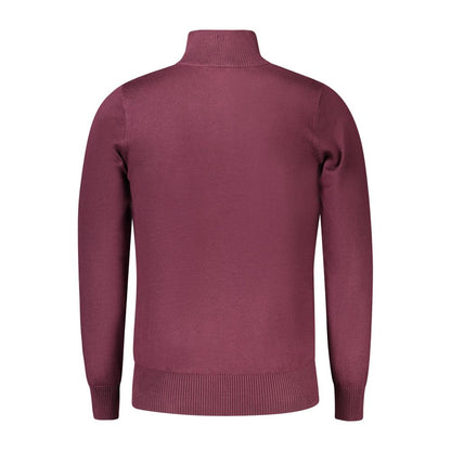 Red Viscose Men Sweater