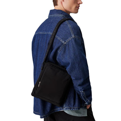 Black Recycled Polyester Messenger Bag