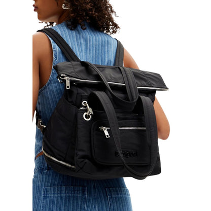 Black Polyethylene Backpack