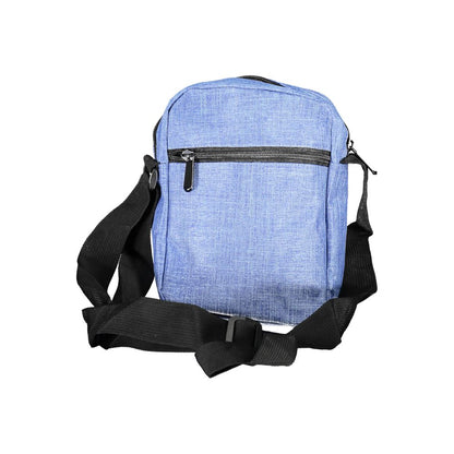 Blue Polyester Shoulder Bag