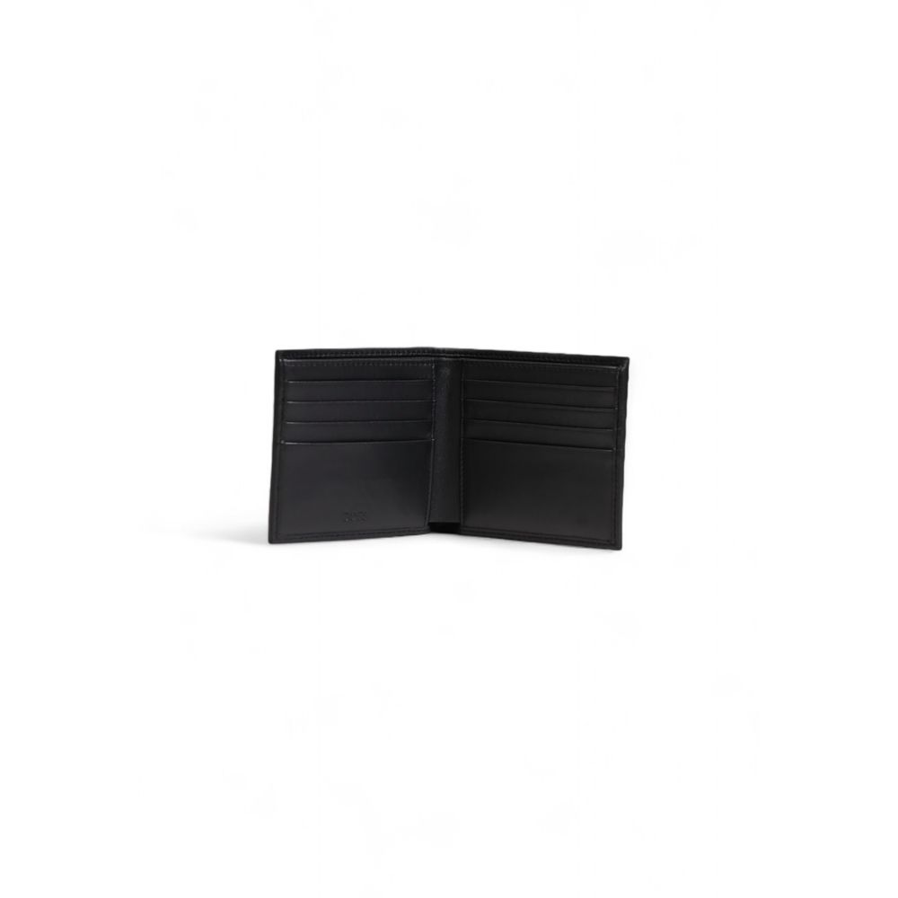 Black Recycled Leather Wallet