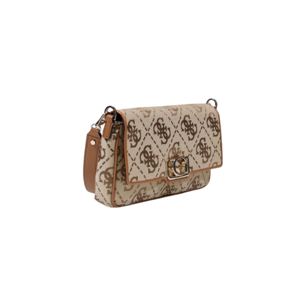 Beige Polyester Handbag