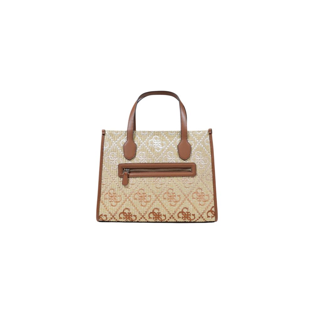 Beige Polypropylene Handbag