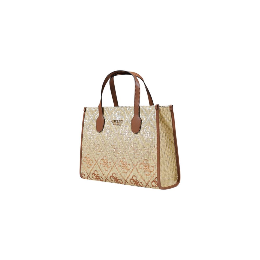 Beige Polypropylene Handbag