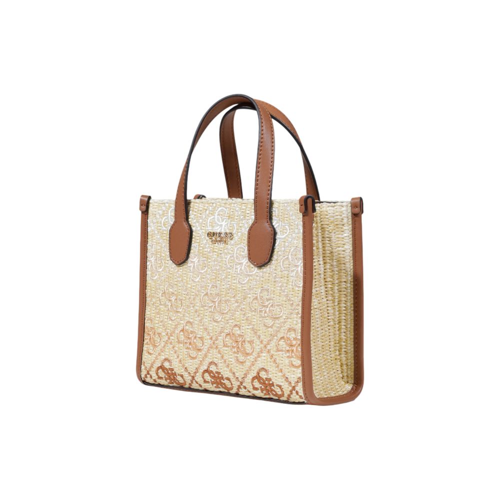 Beige Polypropylene Handbag