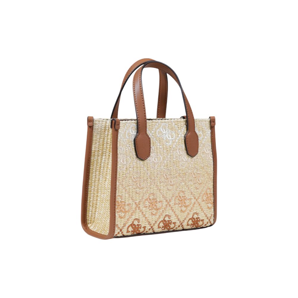 Beige Polypropylene Handbag