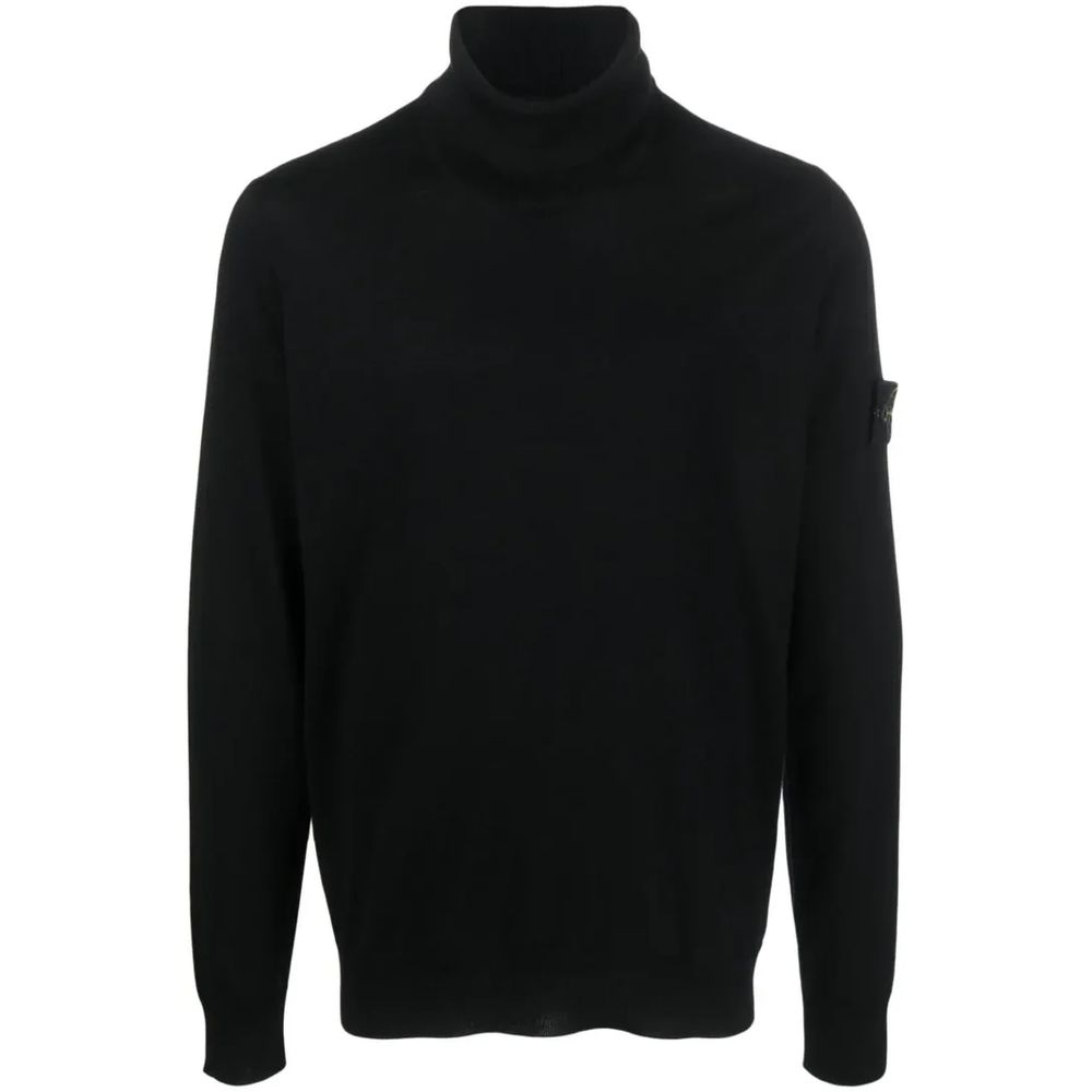 Black Wool Vergine Sweater