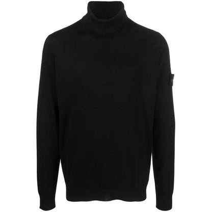 Black Wool Vergine Sweater