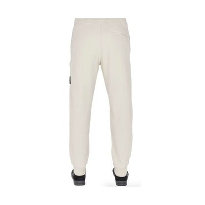 Beige Cotton Men's Tracksuit Trouser