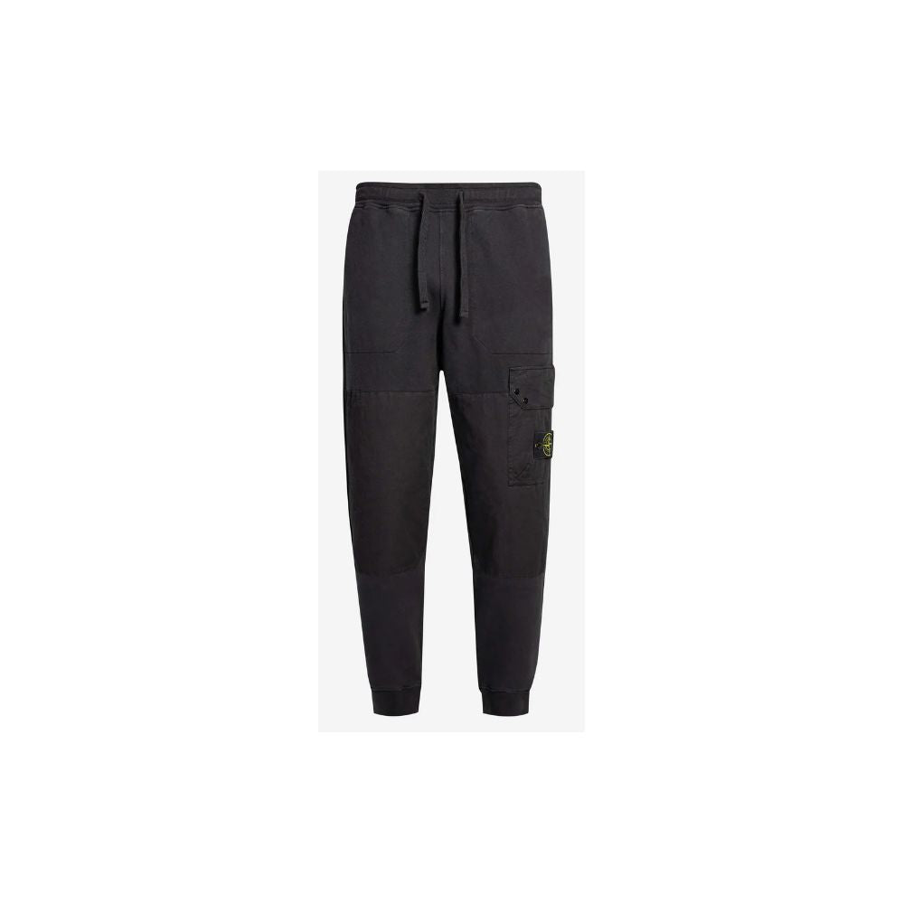 Black Cotton Men Trouser