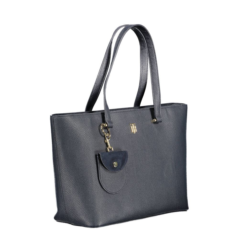 Blue Polyethylene Women Handbag