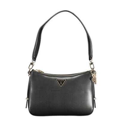 Black Polyethylene Women Handbag