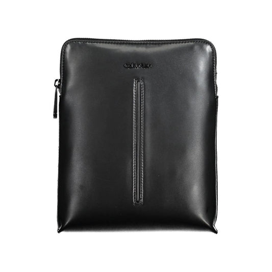 Black Polyester Men Shoulder Bag