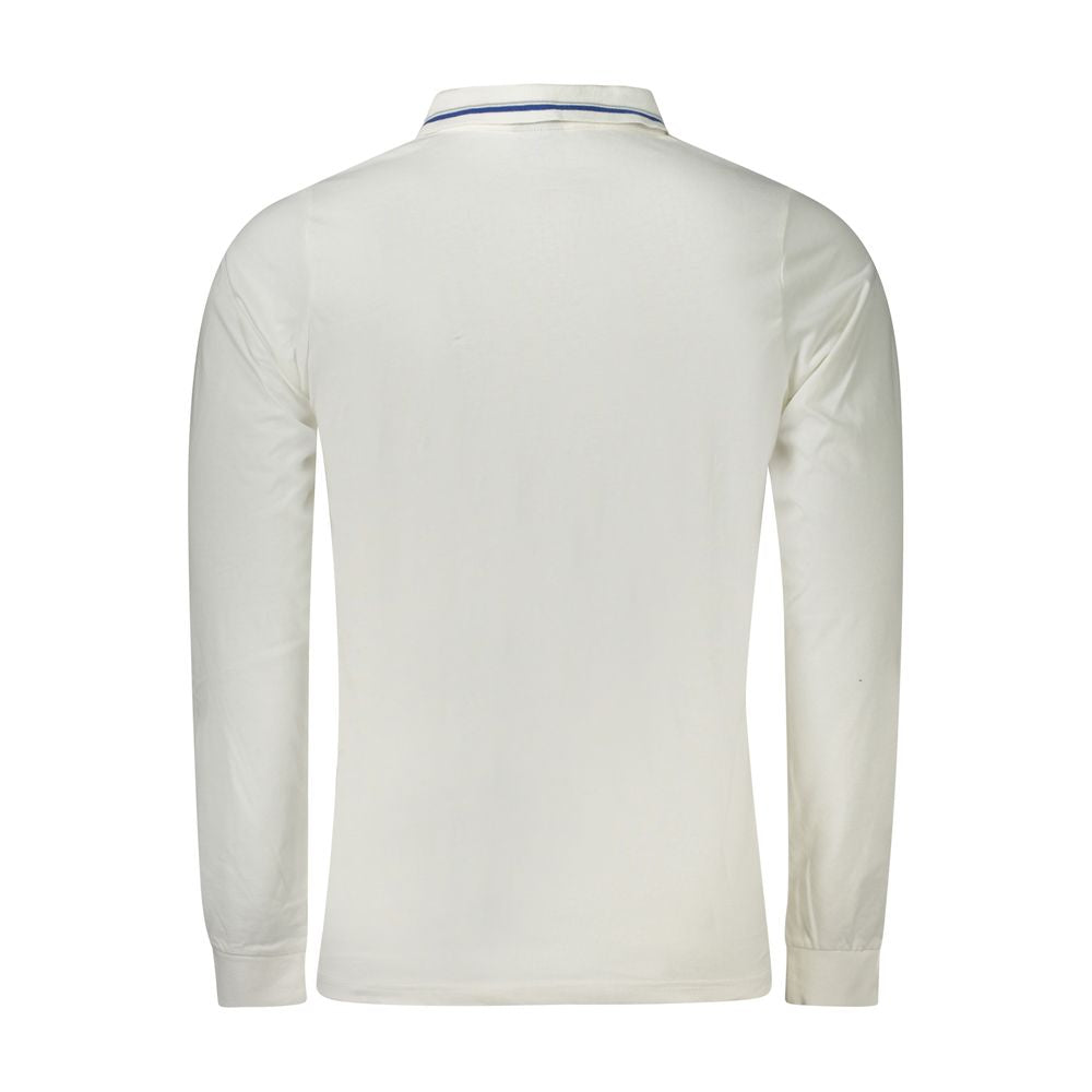 White Cotton Men Polo Shirt