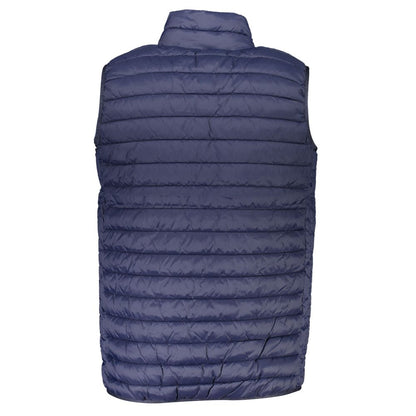 Blue Polyamide Men Jacket