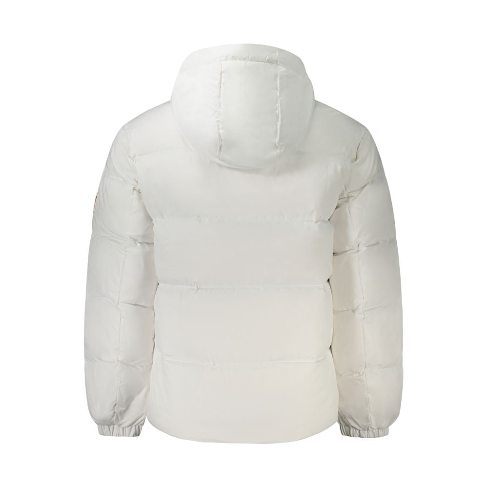 White Polyester Men Jacket