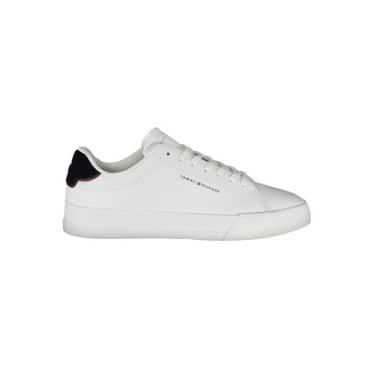 White Polyethylene Men Sneaker