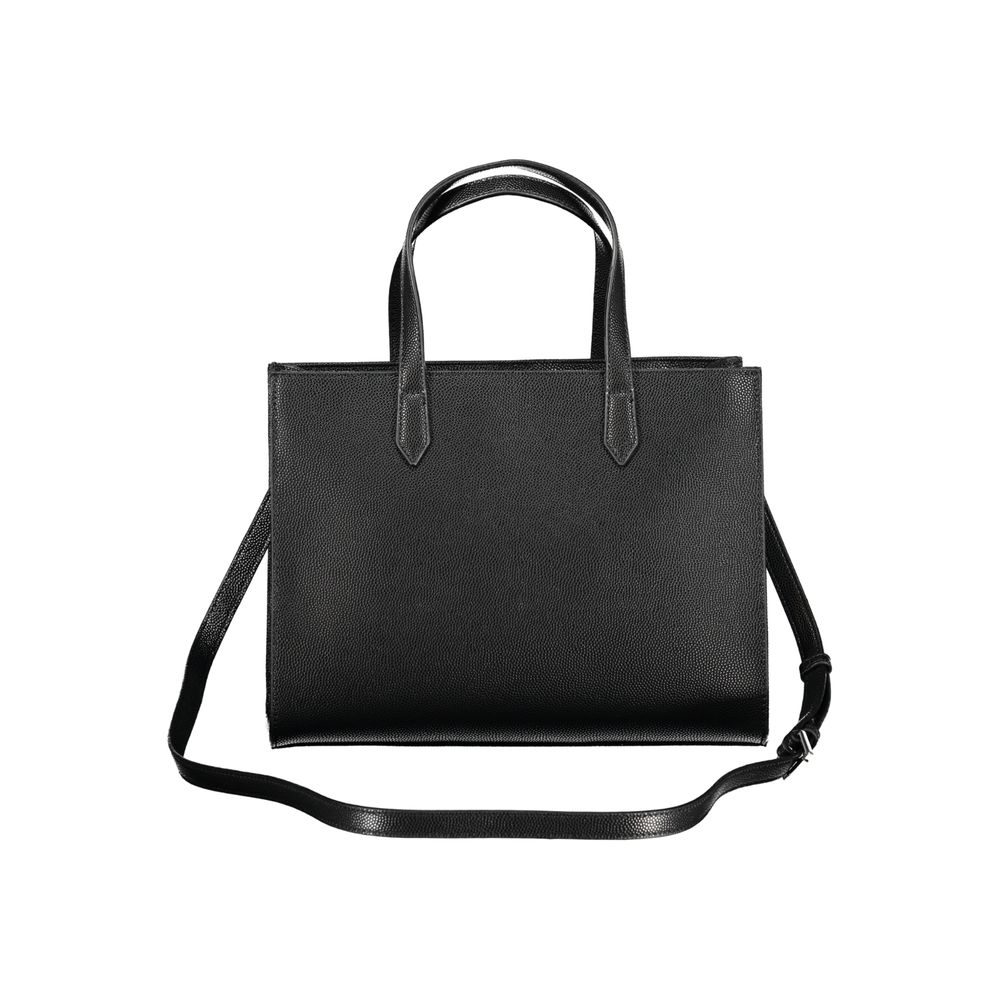 Black Polyethylene Women Handbag