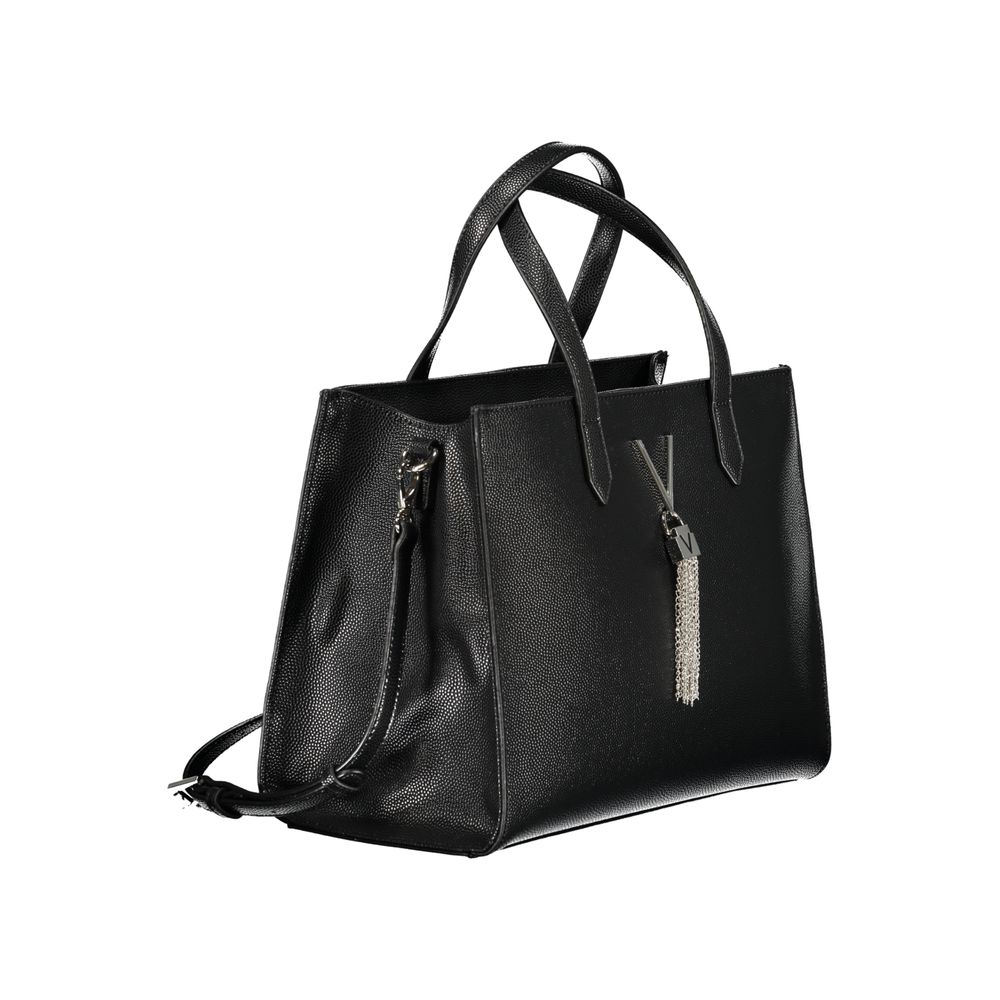 Black Polyethylene Women Handbag